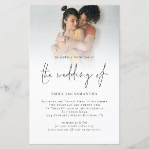 Budget Photo QR Code Script Lesbian Wedding