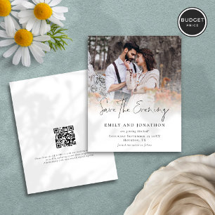 Budget Photo QR Script Wedding Save The Evening 