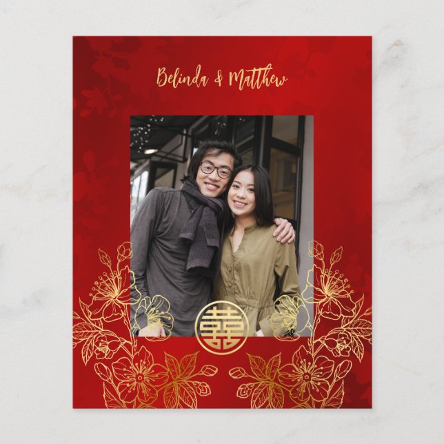 BUDGET | Photo Red Gold Chinese Wedding (Front)