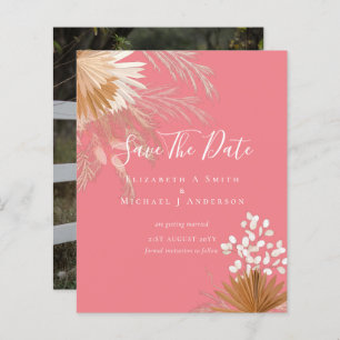 BUDGET Photo Save Dates PAMPAS Grass Terracotta