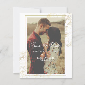 Budget PHOTO SAVE THE DATE invitation.