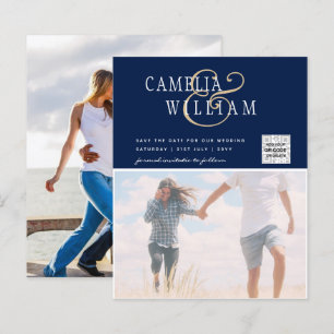 BUDGET PHOTO SAVE THE DATE QR SCANNING CODE RSVP