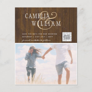 BUDGET PHOTO SAVE THE DATE QR SCANNING CODE RSVP FLYER