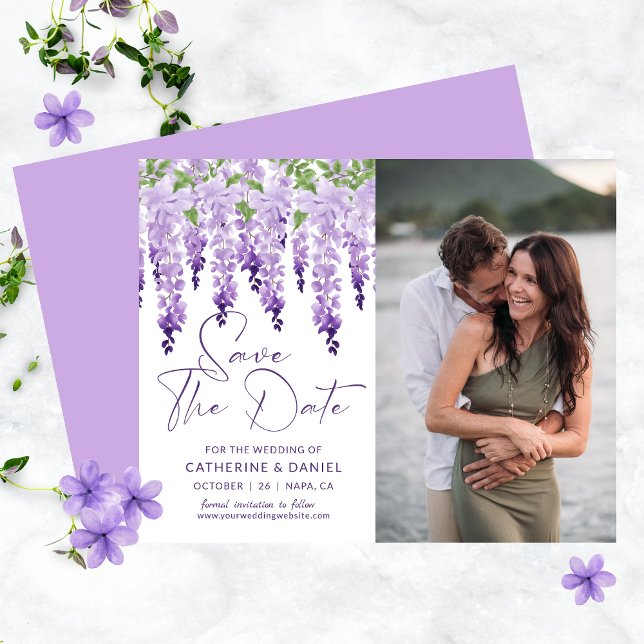 Budget Photo Save The Date Wisteria Wedding (Creator Uploaded)