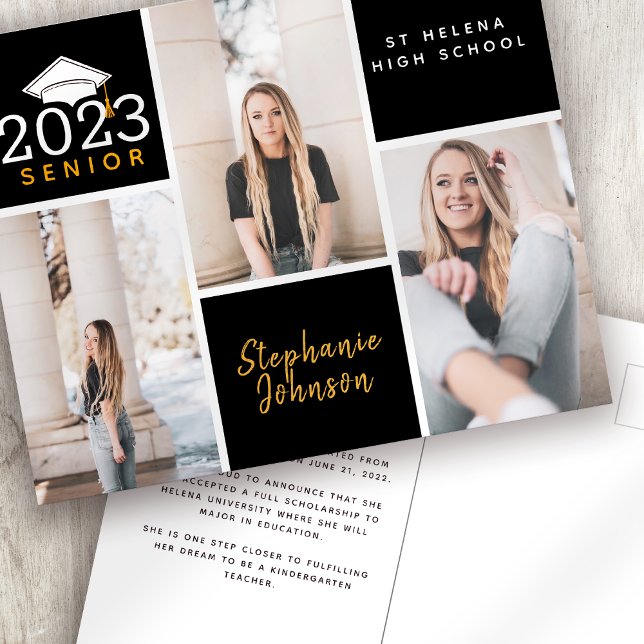 BUDGET Photo Senior Graduation Postcard (Creator Uploaded)