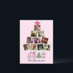 Budget Photo Tis the Season Pink & Green Christmas Postcard<br><div class="desc">Cute pink Christmas tree made with your own choice of personal photos make this budget holiday postcard perfect for your friends & family.  “Tis the Season” fancy typography of holiday graphics.   Pretty festive pink glitter star on top of this photo tree finishes off this sweet greeting postcard.</div>