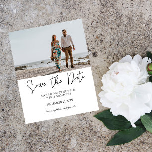 Budget Photo Typography Save the Date HW Flyer