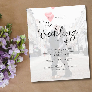 Budget Photo Wedding Invitation Flyer