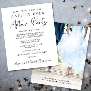 Budget Photo Wedding Reception Save The Date
