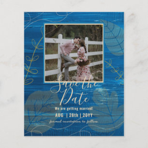 BUDGET PHOTO WEDDING SAVE DATES - Boho Abstract