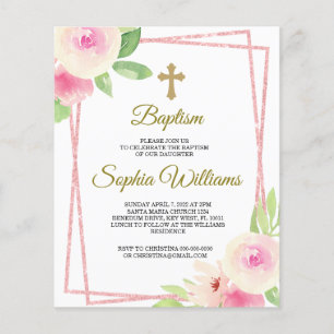 Budget Pink and Yellow Roses With Pink Frame 