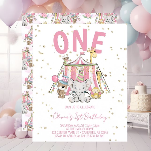 Budget Pink Carnival Circus Kid's 1st Birthday (Creator Uploaded)