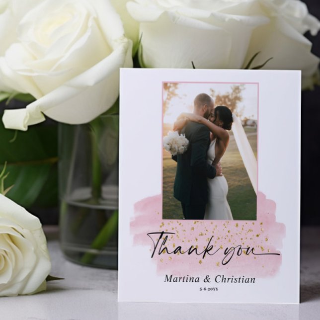 Budget Pink Gold Brush Wedding  (Creator Uploaded)