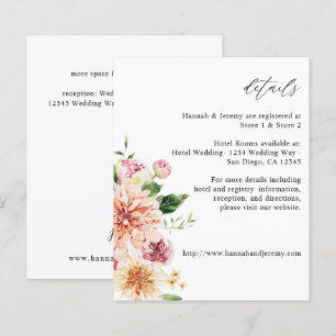 Budget Pink & Peach Floral & Greenery Details