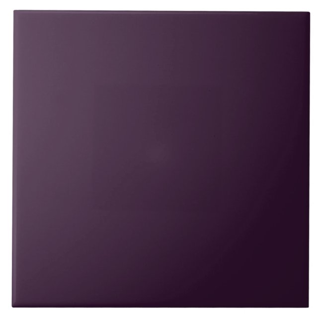 BUDGET PLUM PURPLE Monochrome Template Ceramic Tile (Front)