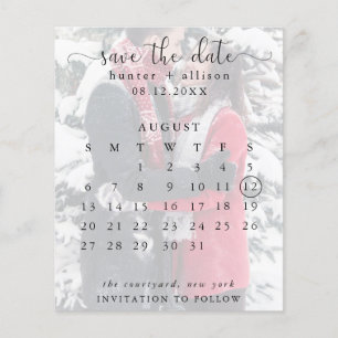 Budget Postcard   Save The Date   Calendar Flyer