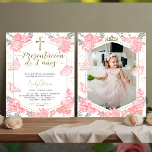 Budget Presentación 3 años Photo Invitation