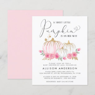 Budget Pumpkin Floral Baby Girl Shower By Mail