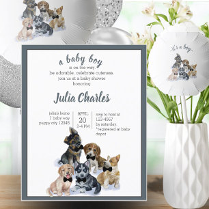 Budget Puppy Dog Theme Cute Baby Shower