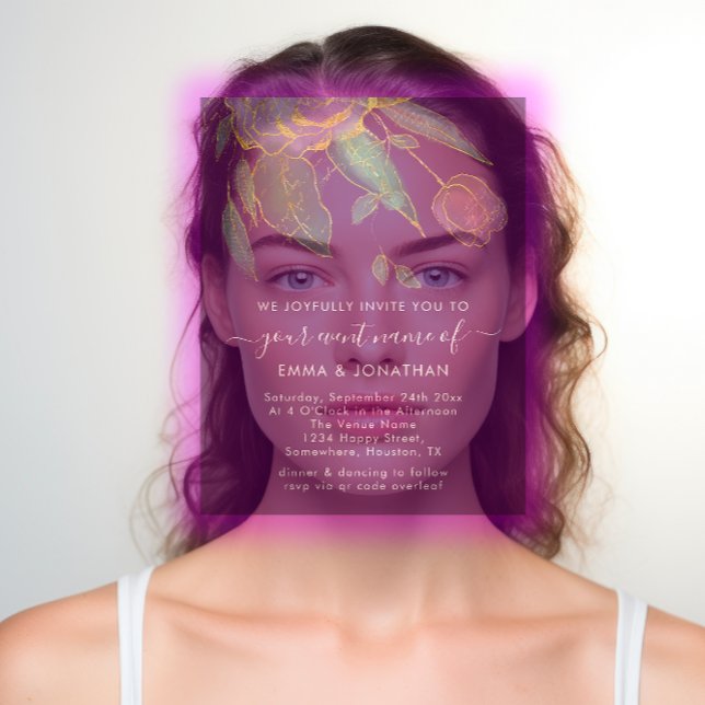 Budget QR Code Marsala Gold Flowers Purple (Budget QR Code Marsala Gold Flowers Purple)