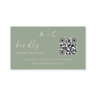 Budget QR Code Minimalist RSVP Wedding Website