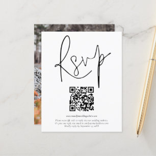 Budget QR Code Script Photo Wedding RSVP