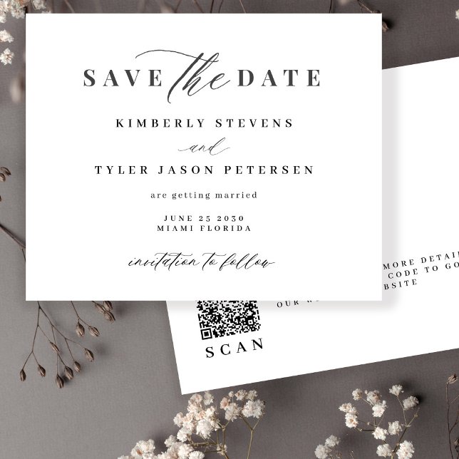 Budget QR CODE script wedding save the date (Creator Uploaded)