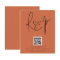 Budget QR Code Script Wedding Terracotta RSVP