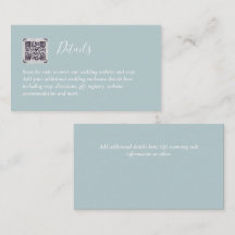 Budget QR Code Website RSVP Hotel Wedding Details 