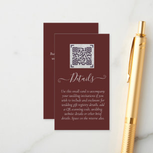 BUDGET QR SCANNING CODE Event Details Enclosures Enclosure Card