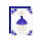 Budget Quinceanera Invitation Spanish Royal Blue