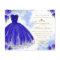 Budget Quinceanera Invitation Spanish Royal Blue