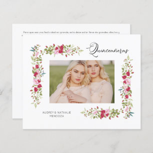 Budget Quinceañeras Spanish Floral Photo 