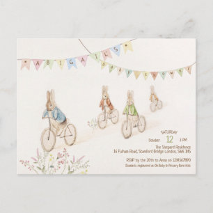 Budget Rabbit Bunny Gender Baby Shower Postcard