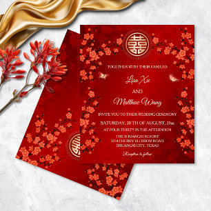 BUDGET Red Cherry Blossom   Chinese Wedding