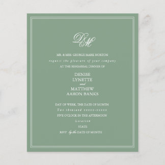 Budget Rehearsal Dinner Invitation