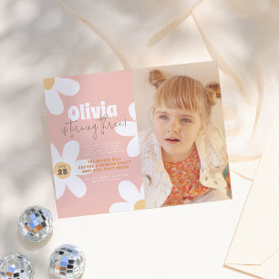 Budget Retro Daisy Groovy Photo Birthday Party