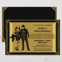 Budget Roaring 20 Flapper Girl Gangster Invitation