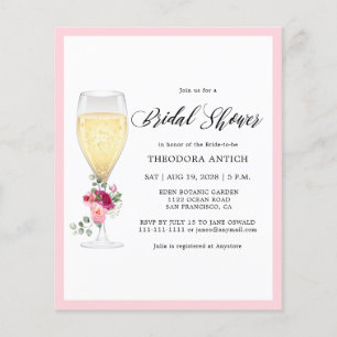 Budget Romantic Floral Bridal Shower