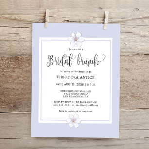 Budget Romantic Lilac Floral  Bridal Brunch