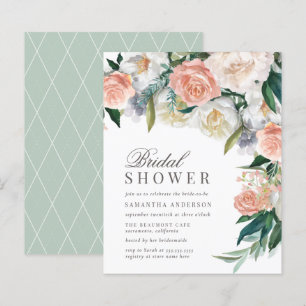Budget Romantic Watercolor Floral Bridal Shower