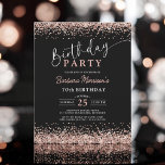 Budget Rose Gold Black Any Age 70th Birthday Flyer<br><div class="desc">Celebrate a monumental 70th birthday with the Budget Rose Gold Black Any Age 70th Birthday Invitation! Featuring a stunning blend of rose gold glitter and classic black design, this invitation is perfect for anyone celebrating their special day—whether it's a 70th or any other significant milestone. Affordable yet elegant, it sets...</div>
