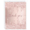 BUDGET rose gold glitter drips pink thank you