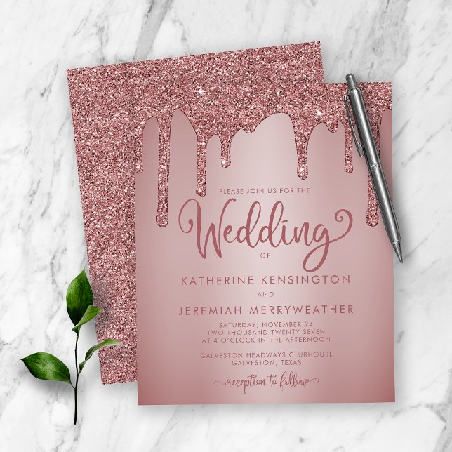 BUDGET Rose Gold Glitter Sparkle Wedding (Creator Uploaded)