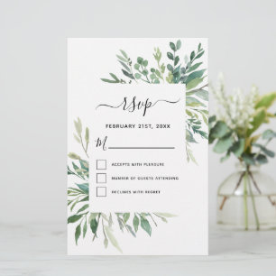 Budget RSVP Botanical Greenery Foliage