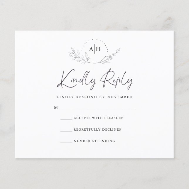 Budget RSVP Card (Front)