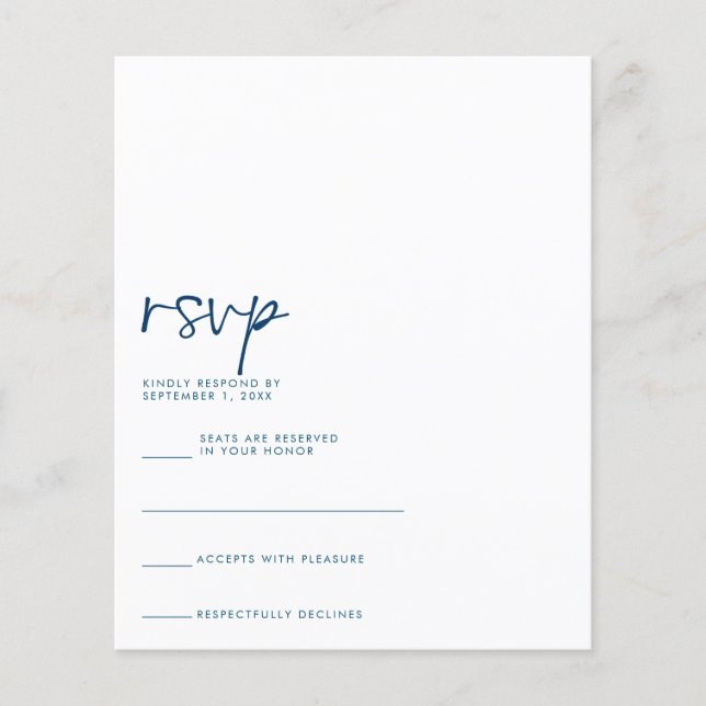 BUDGET RSVP Card (Front)