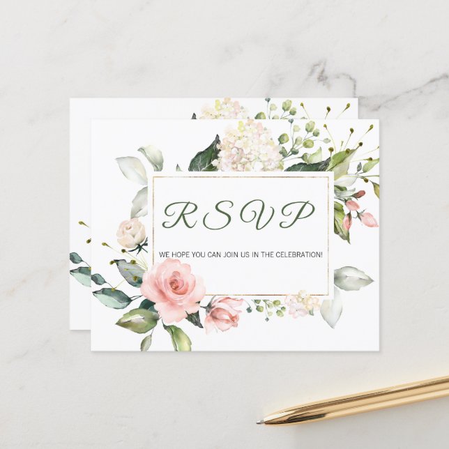  Budget - RSVP Card. (Front/Back In Situ)