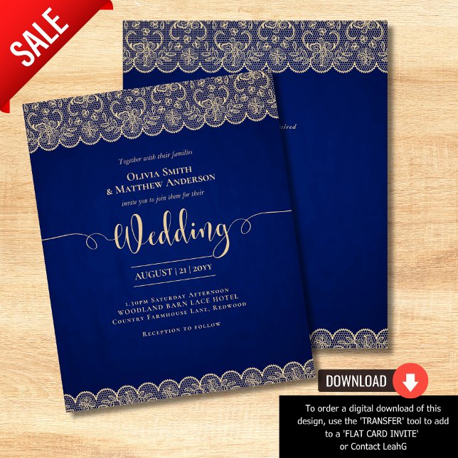 BUDGET Rustic BLUE Gold Lace Farmhouse Wedding (Creator Uploaded)