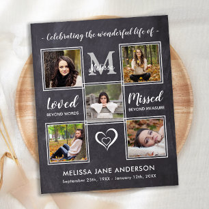 Budget Rustic Celebration Of Life Photo Memorial
